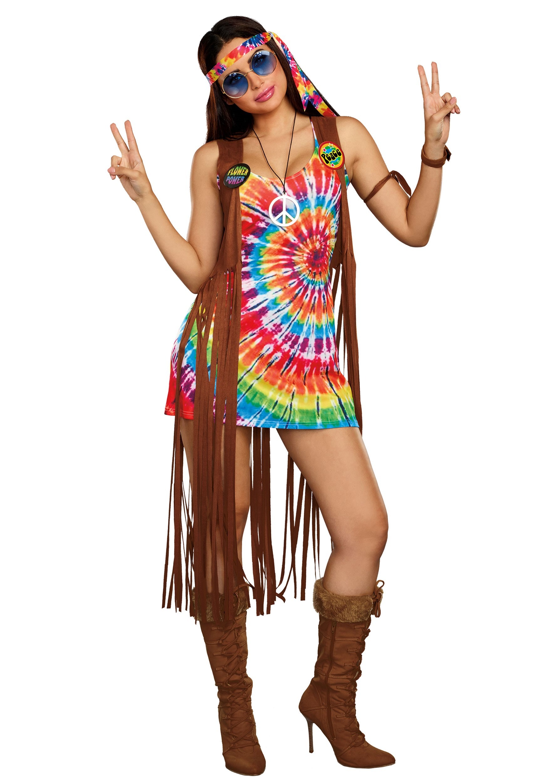 Hippie Hottie Women's Costume Dress