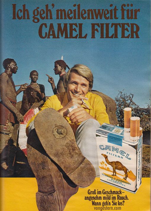 Zigarettenwerbung (70er Jahre): Rauchen gilt damals als Abenteuer ...